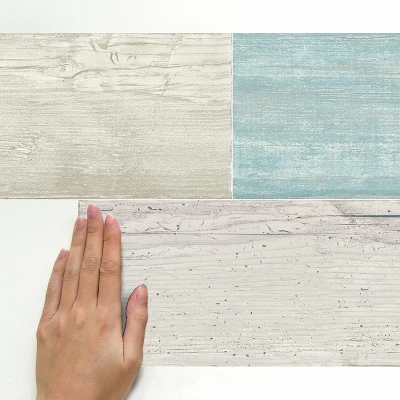 RoomMates Distressed Barn Wood Plank Peel And Stick Wallpaper Blue -Roommates Shop GUEST 83224c5a 2953 4f16 9920 a1bdc0accea6