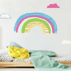 RoomMates Pattern Rainbow Peel And Stick Giant Wall Decal